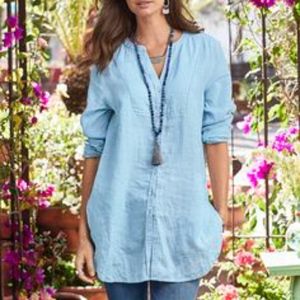 Sundance Gabriella Long Linen Shirt
